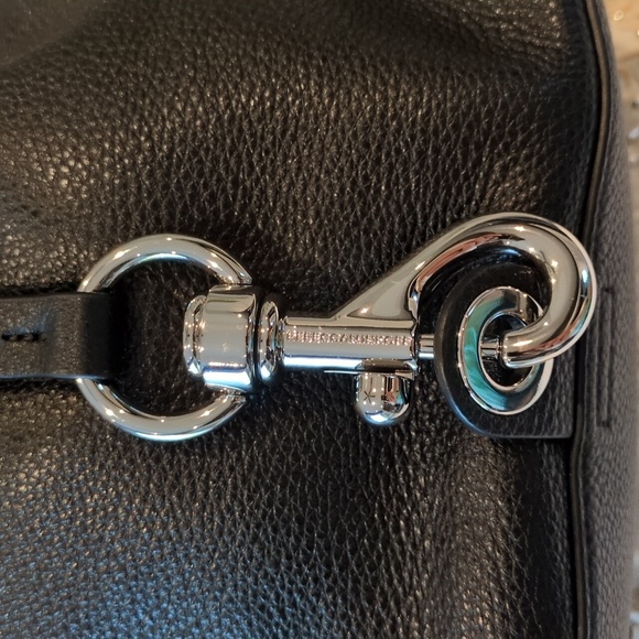 Rebecca Minkoff Blythe Black Studded Drawstring Backpack. Brand New - Picture 3 of 10